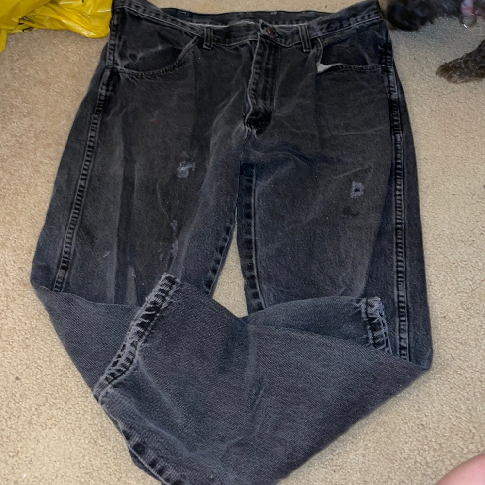 Rustler straight fit slight distressed jeans